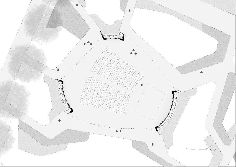 Grundrissplan des BUGA Holzpavillons (Quelle: ICD/ITKE Universität Stuttgart)